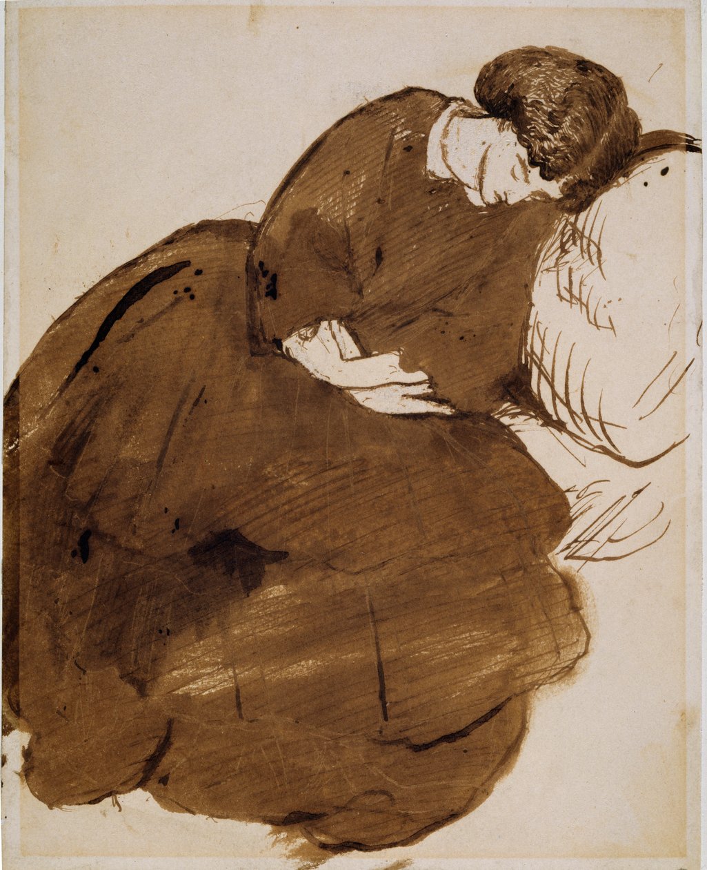 Jane Morris (1839-1914) door Dante Gabriel Charles Rossetti