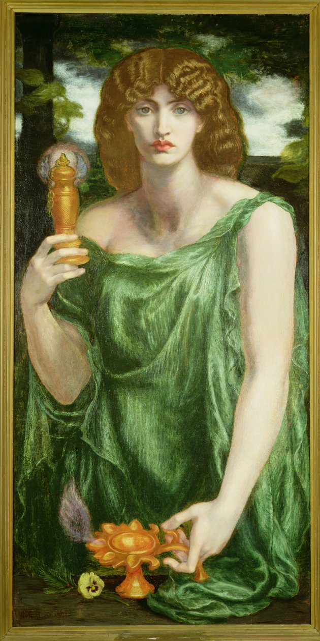 Mnesmosyne door Dante Gabriel Charles Rossetti