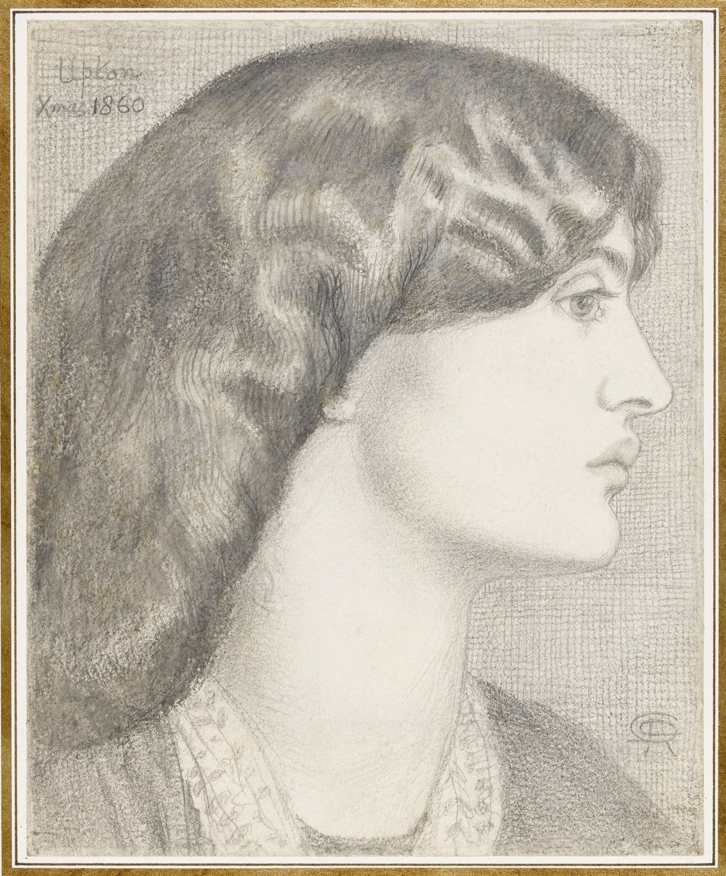 Mevrouw William Morris, 1860 door Dante Gabriel Charles Rossetti