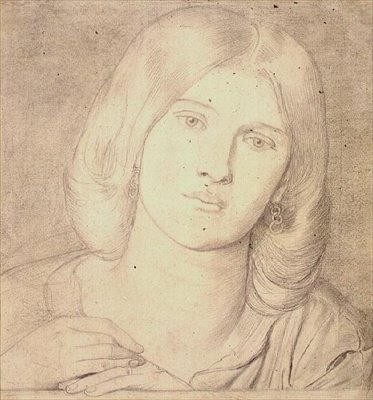 Miss Fanny Cornforth, c.1860 door Dante Gabriel Charles Rossetti