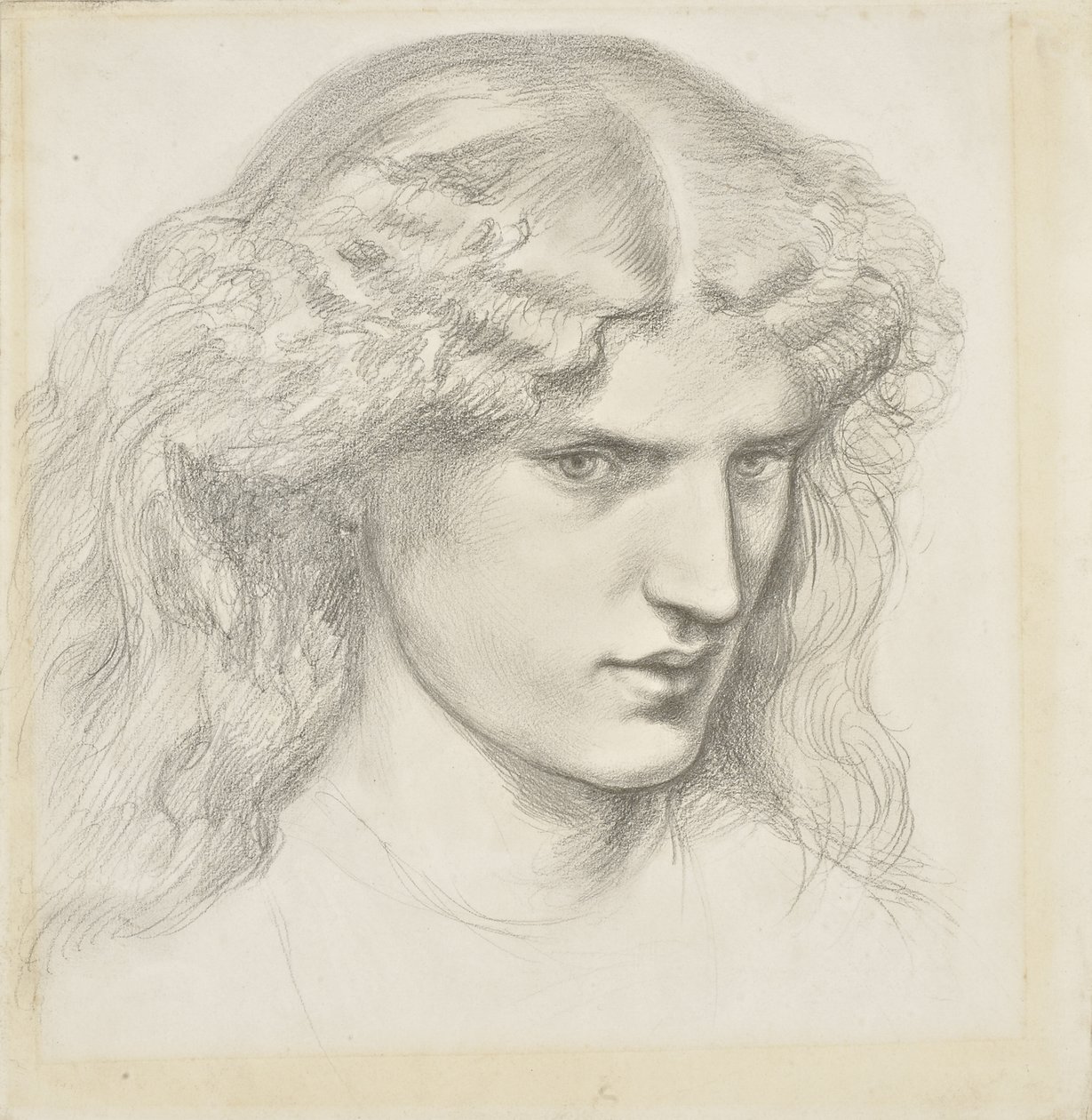 Portret van Annie Miller, 1860s door Dante Gabriel Charles Rossetti