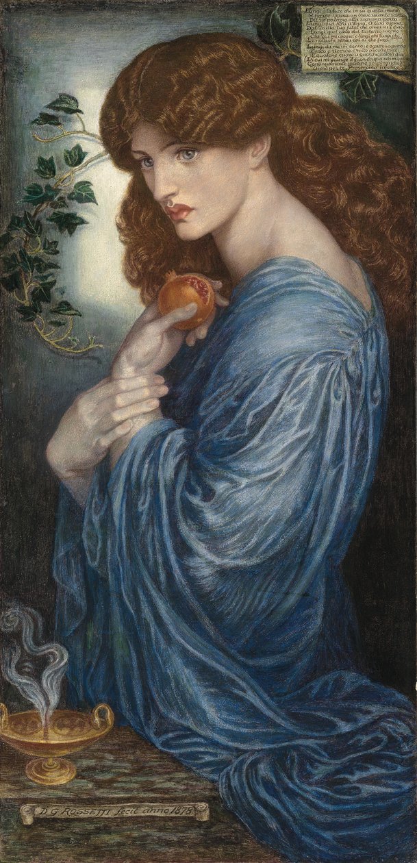 Proserpina door Dante Gabriel Charles Rossetti