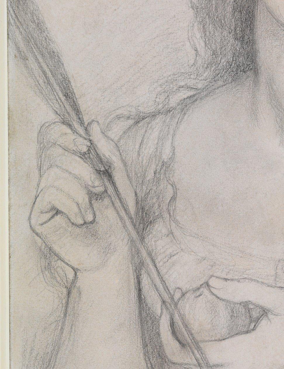 Studie voor "Venus Verticordia" door Dante Gabriel Charles Rossetti