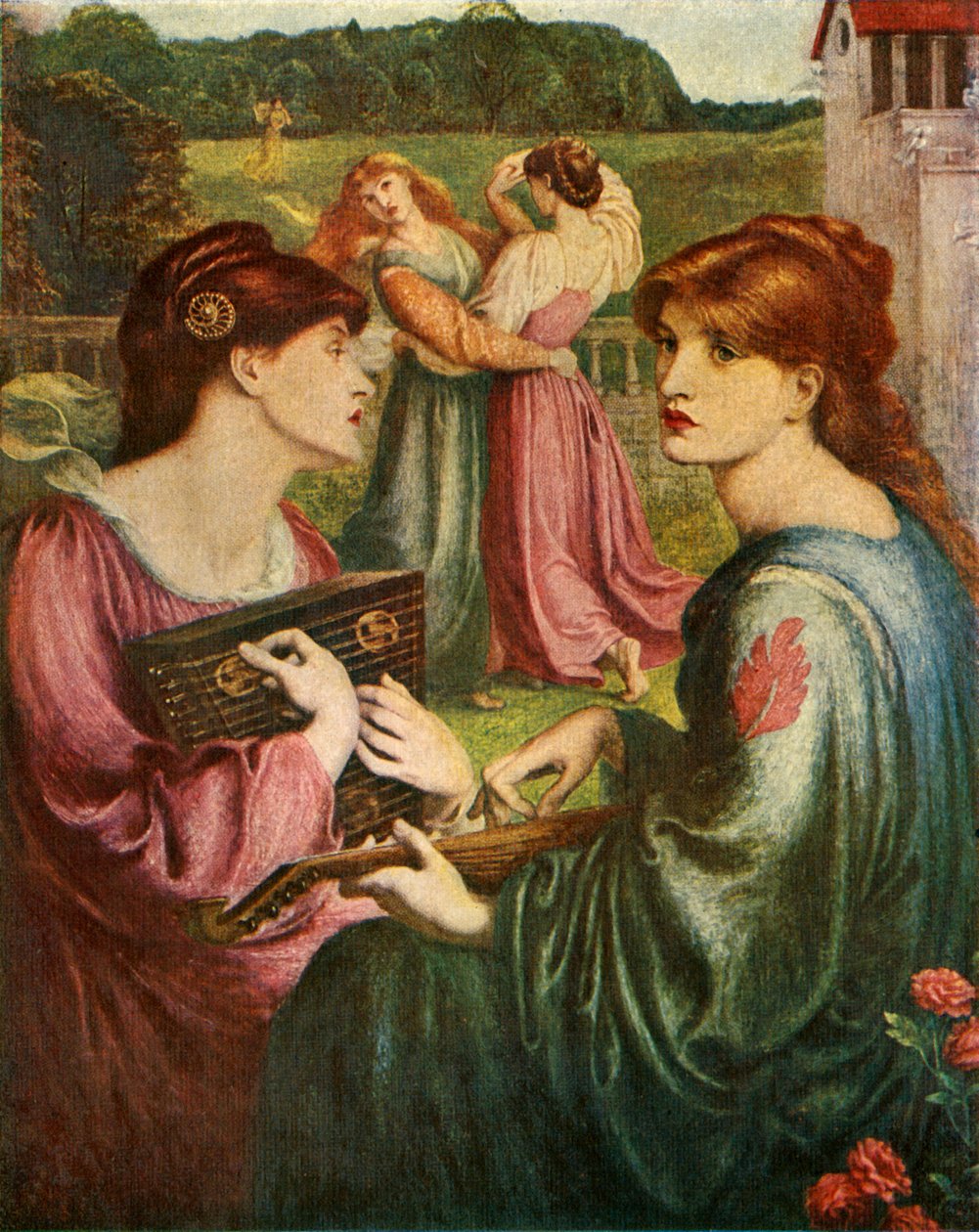 De Bower Meadow, 1850-1872 door Dante Gabriel Charles Rossetti