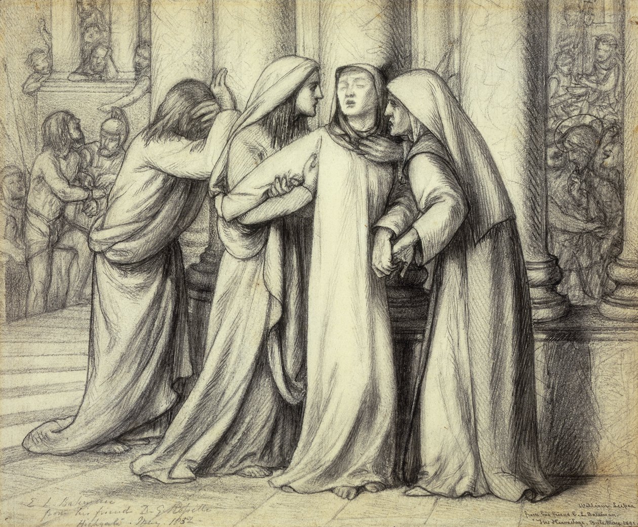 De Maagd Maria wordt getroost, 1891 door Dante Gabriel Charles Rossetti