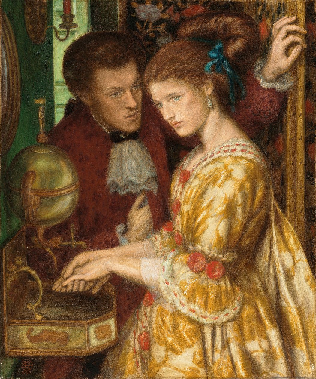 Handen wassen, 1865 door Dante Gabriel Charles Rossetti