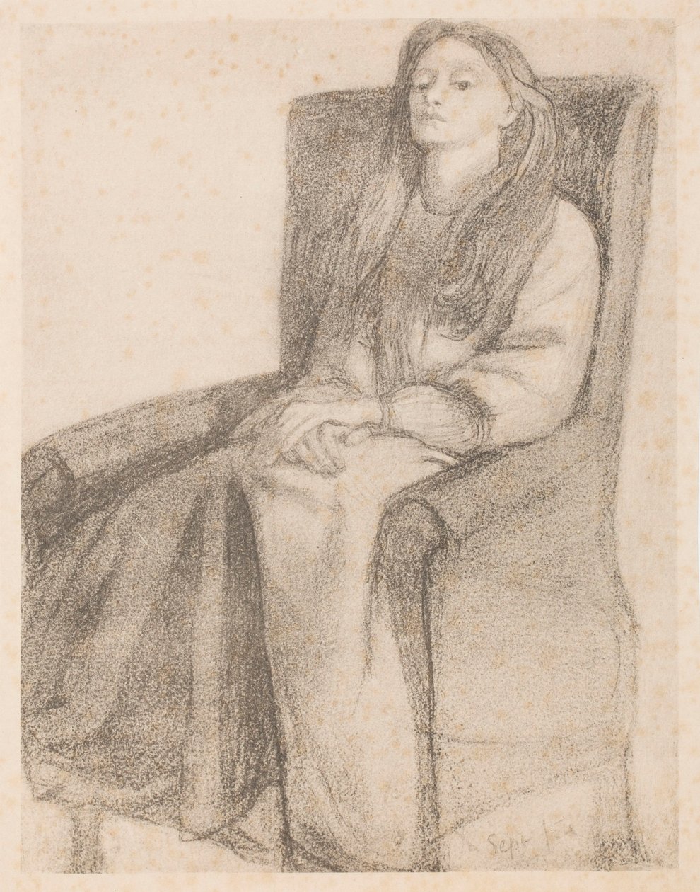 Elizabeth Siddal door Dante Gabriel Rossetti