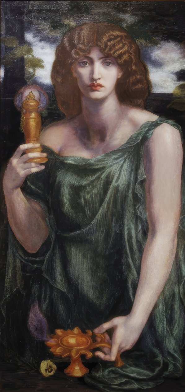 Mnemosyne door Dante Gabriel Rossetti