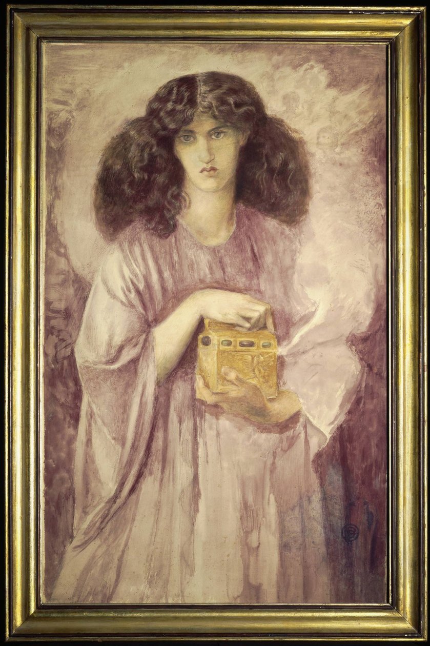 Pandora door Dante Gabriel Rossetti