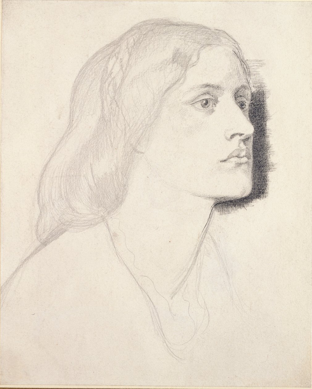 Portret van Miss Ruth Herbert door Dante Gabriel Rossetti