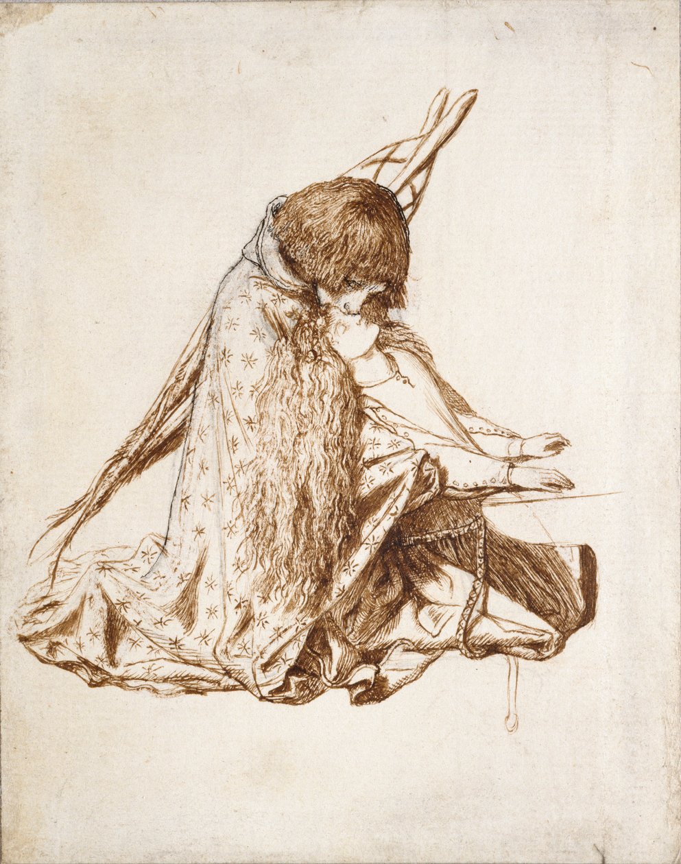 St. Cecilia, ca. 1850s door Dante Gabriel Rossetti