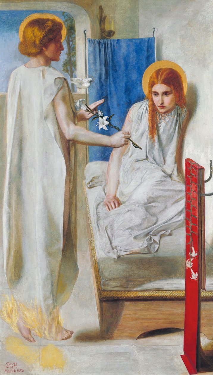 De Aankondiging door Dante Gabriel Rossetti