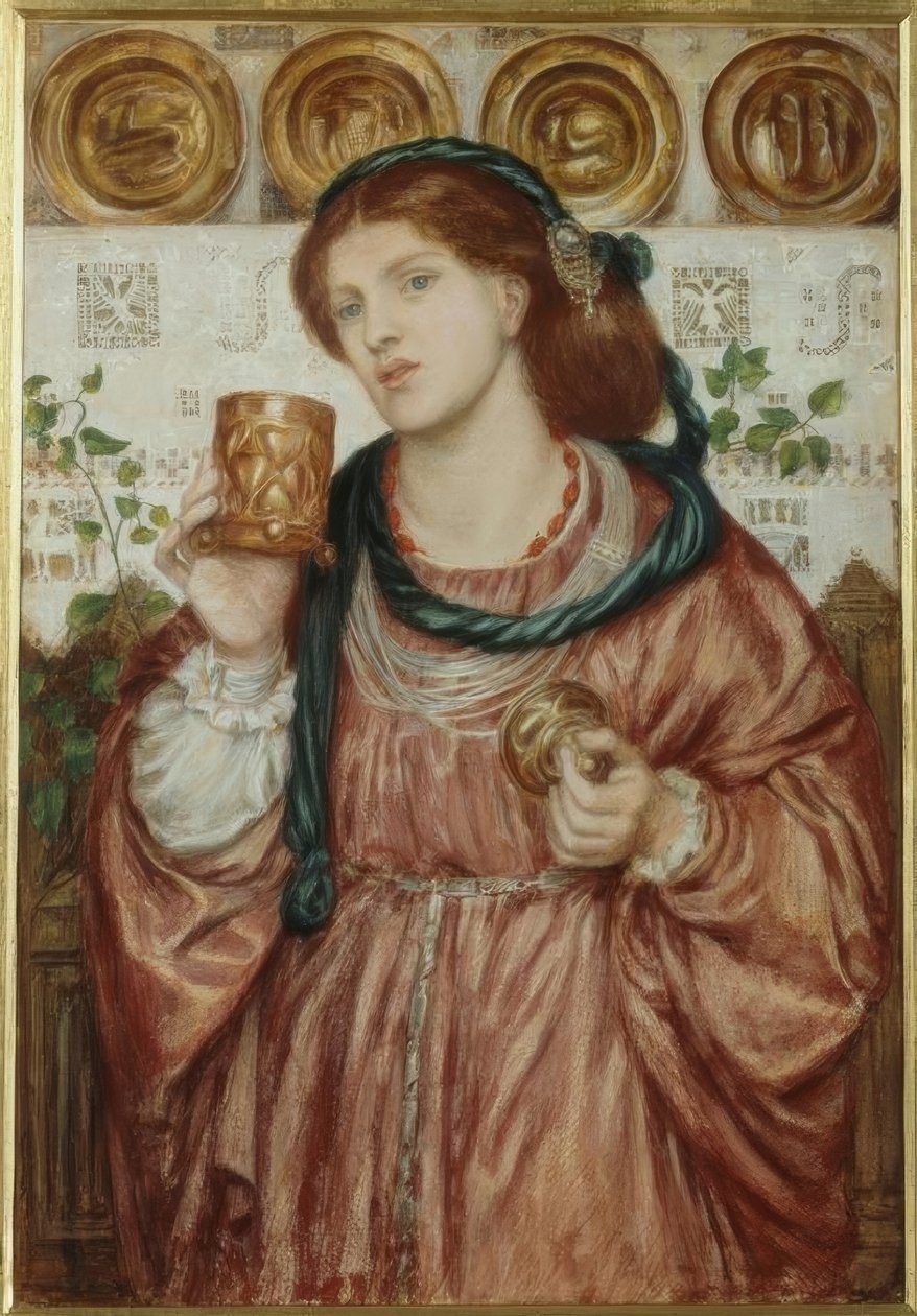 De Liefdesbeker door Dante Gabriel Charles Rossetti