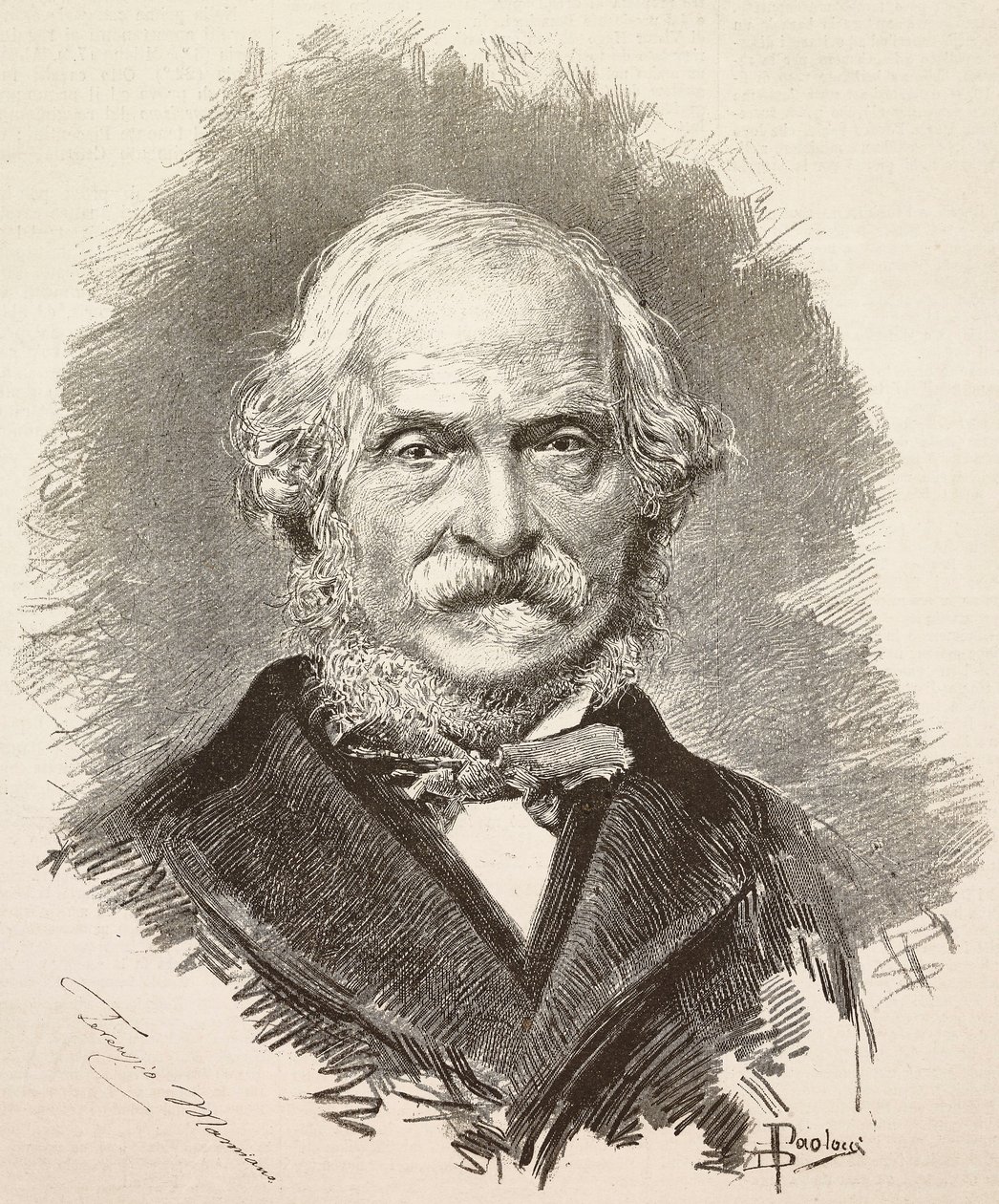 Portret van Terenzio Mamiani (1799-1885), Italiaanse politicus en schrijver door Dante Paolocci