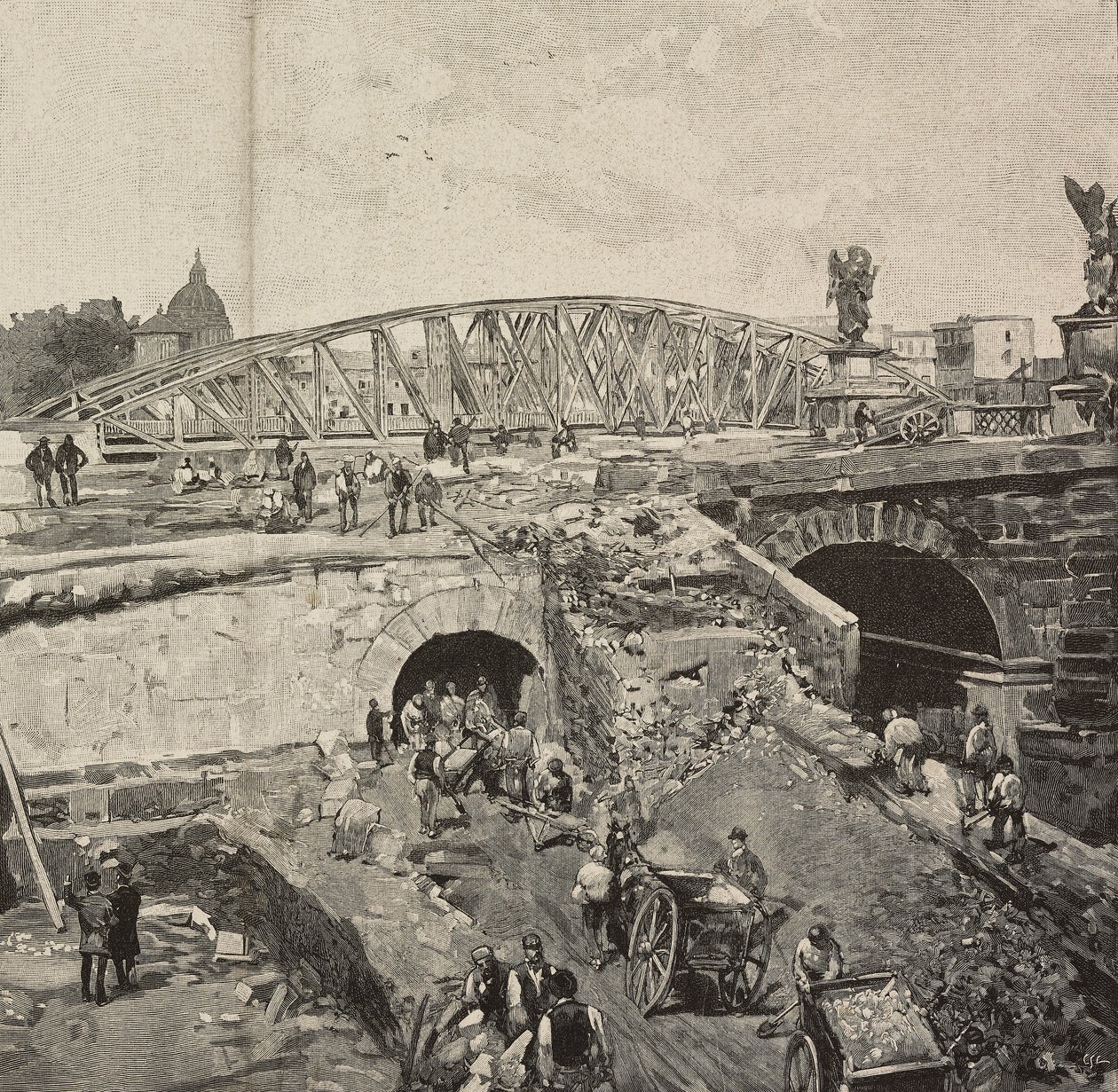 Werk aan de Ponte Sant