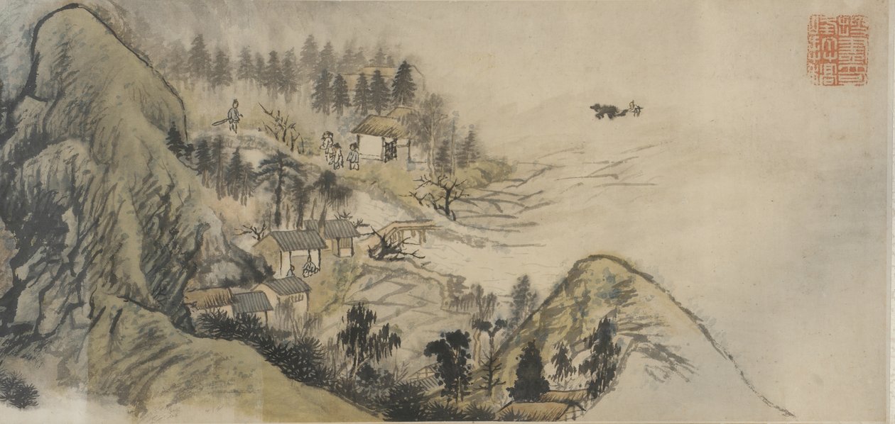 Perzikbloesem Lente, Qing-dynastie, 1690s-begin 1700s door Daoji Shitao