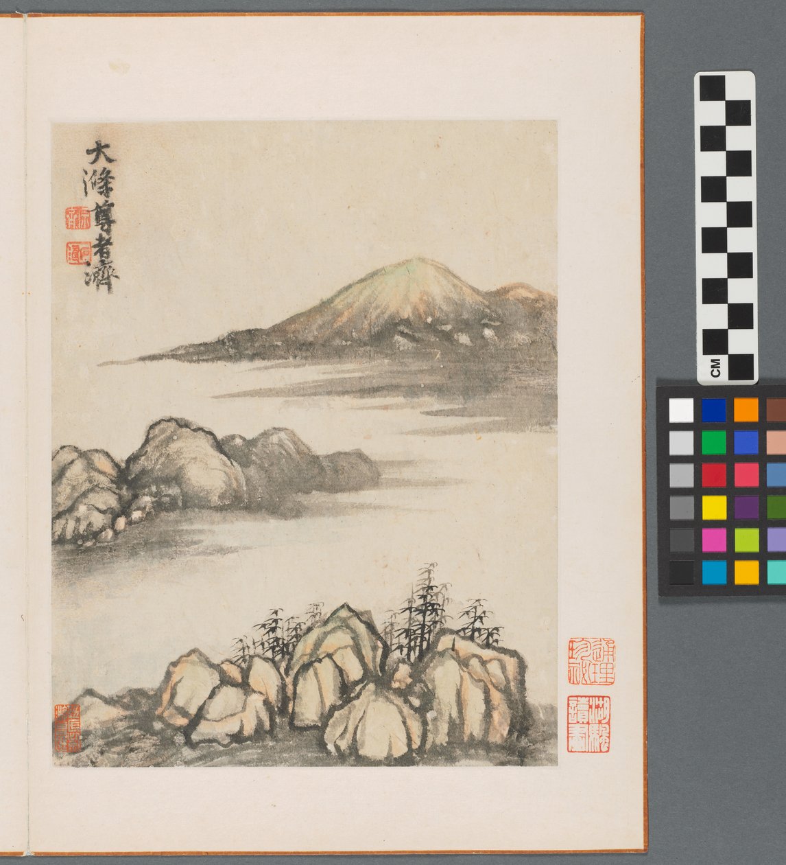 Herinneringen aan de Qinhuai-rivier, Qing-dynastie door Daoji Shitao