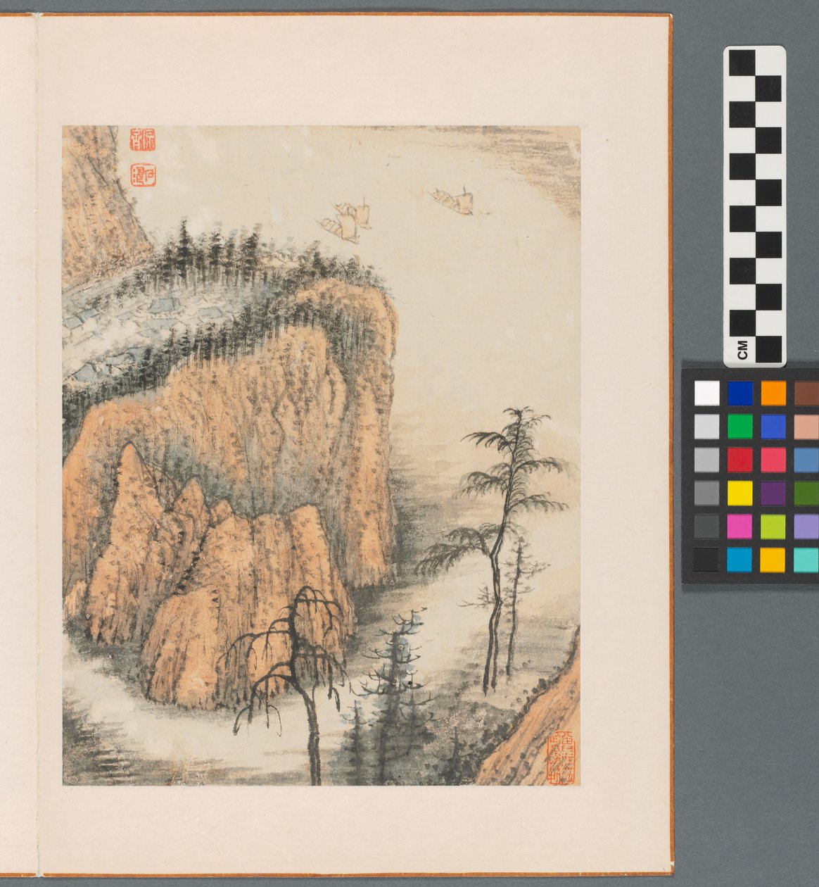 Herinneringen aan de Qinhuai-rivier, Qing-dynastie door Daoji Shitao