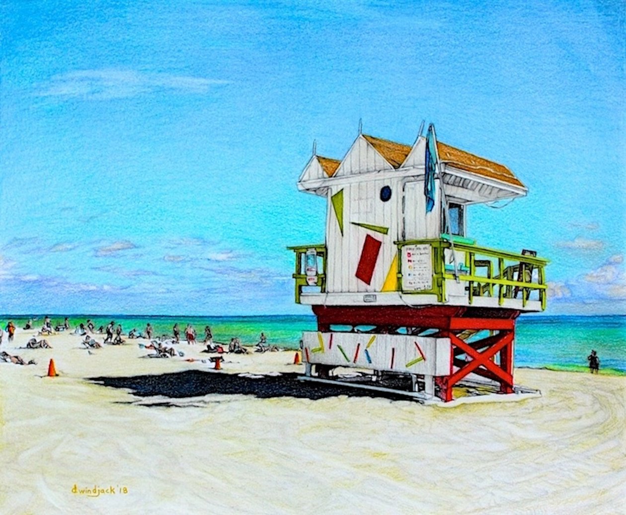Zand tussen mijn tenen, 2018 door Darrell Windjack