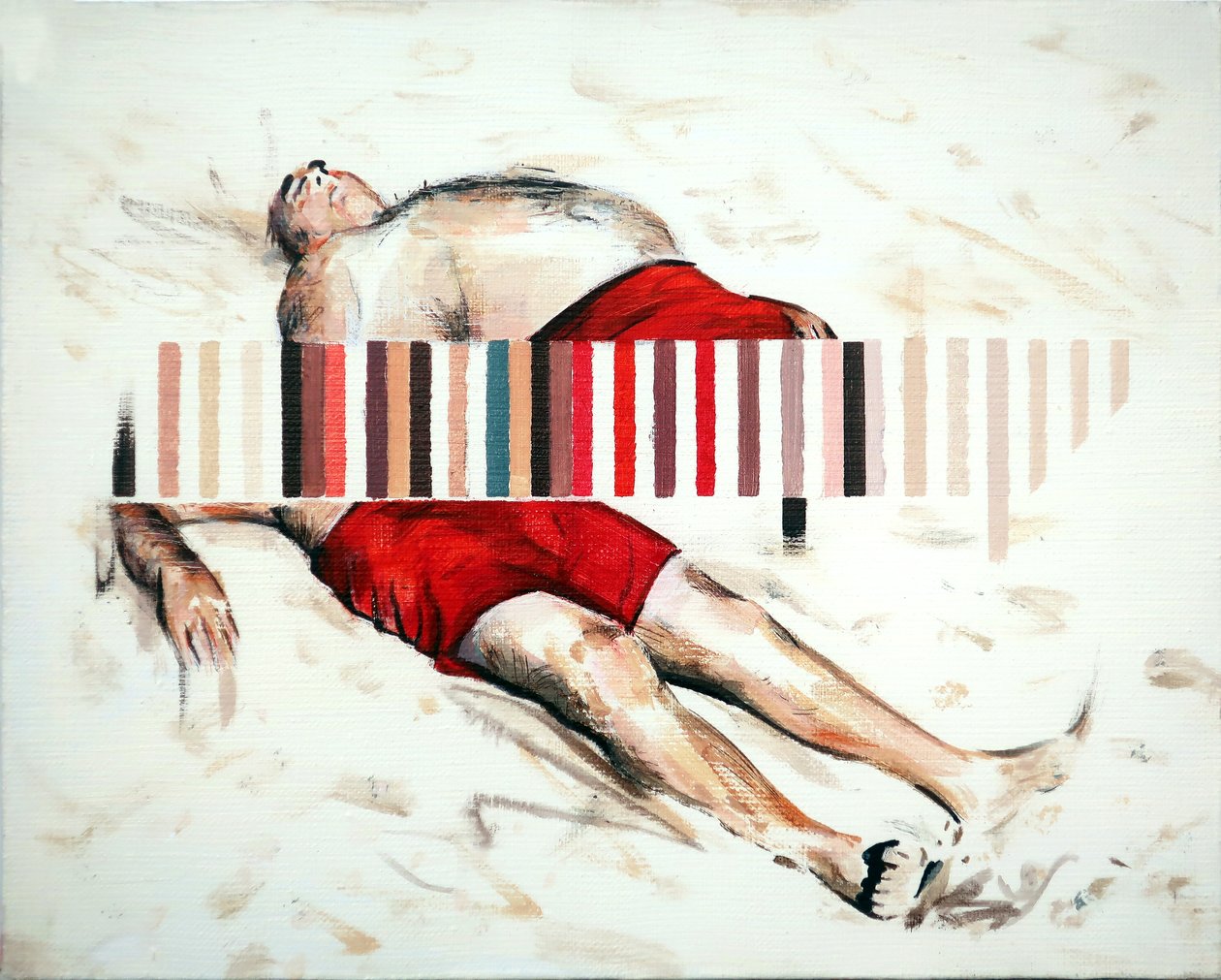 Drift, 2019 (acrylverf op doek) door Darren Coffield