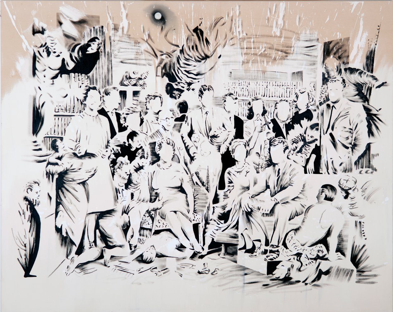 Wonder van de slaaf, 2017 (olieverf op doek) door Darren Coffield