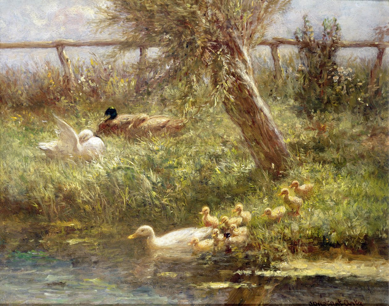 Eenden en eendjes door David Adolph Constant Artz