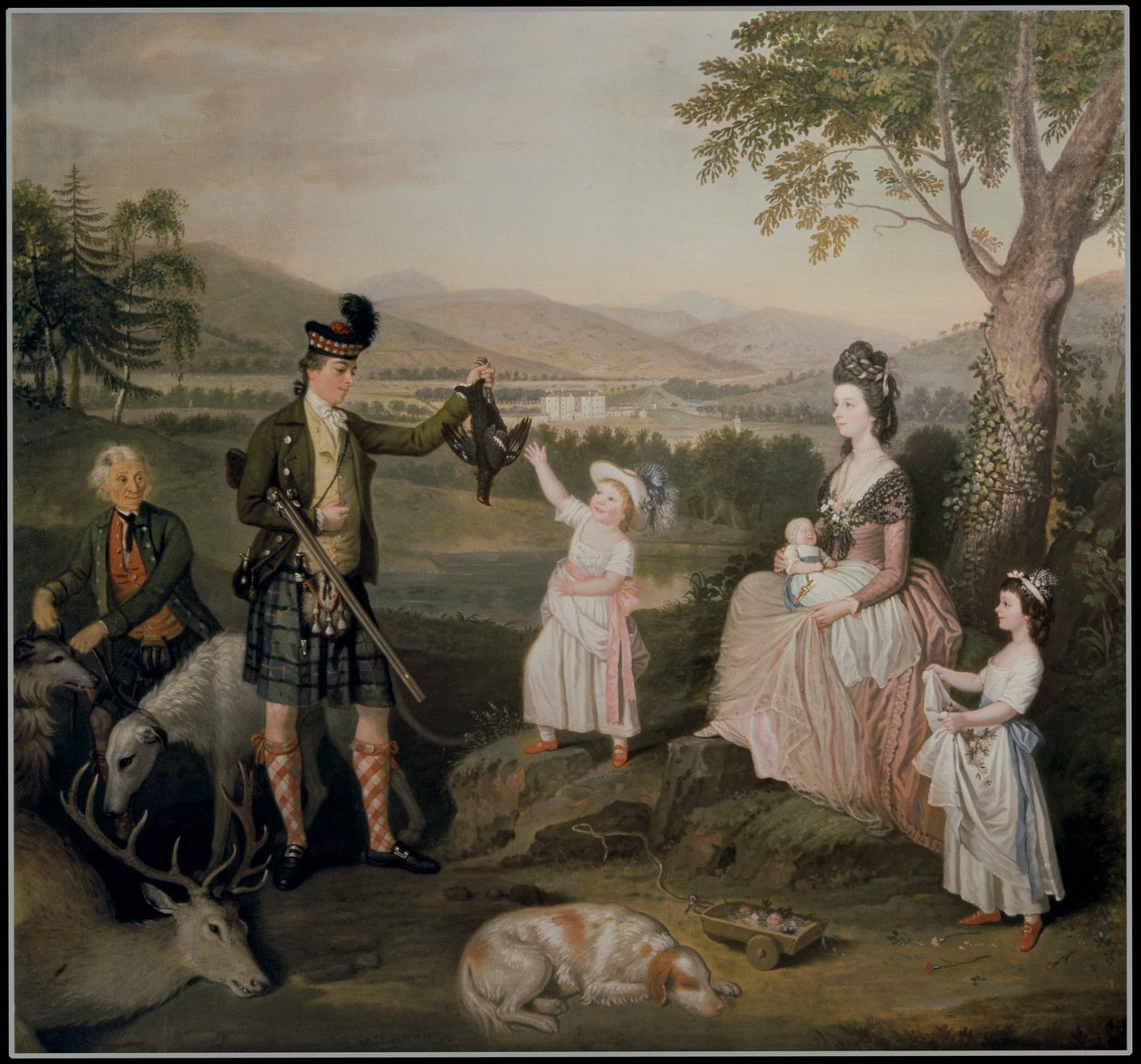 John, de 4e hertog van Atholl en zijn familie, 1780 door David Allan
