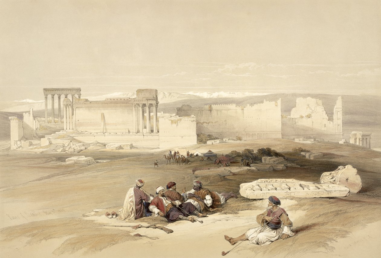 Ruïnes van Baalbek, 5 mei 1839, plaat 77 uit Volume II van 