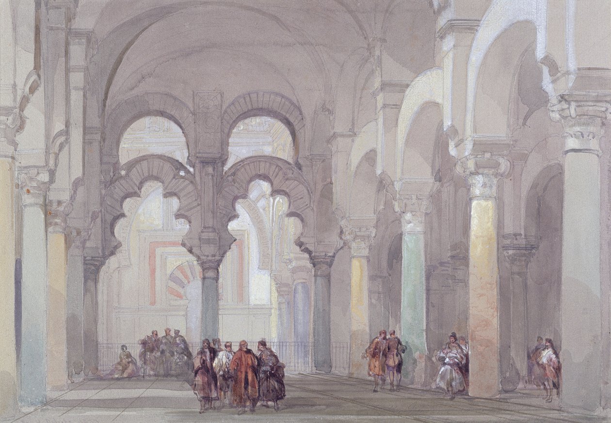 De Moskee van Cordova, 1833 door David Roberts