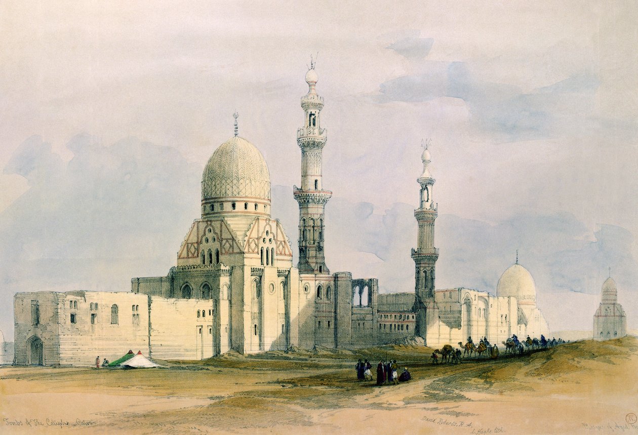 Graf van Sultan Qansuh Abu Sa`id, 1499, in de Oostelijke Begraafplaats of Graven van de Kaliefen, Caïro, uit Egypte en Nubië, Vol.3 door David Roberts