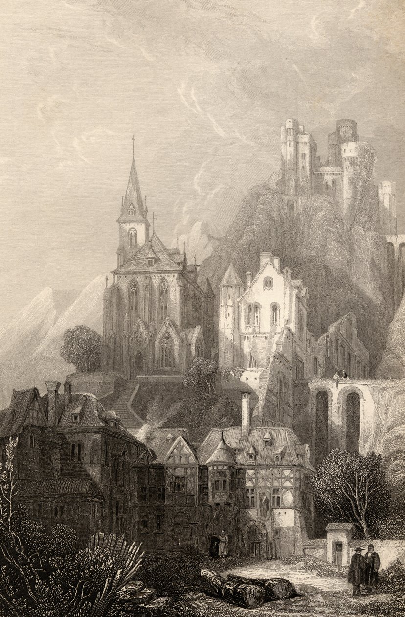 Trarbach, gegraveerd door E.I. Roberts, illustratie uit 