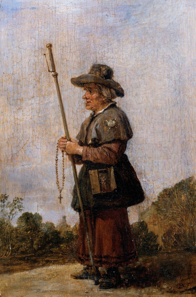 Vrouwelijke Pelgrim door David Teniers the Younger