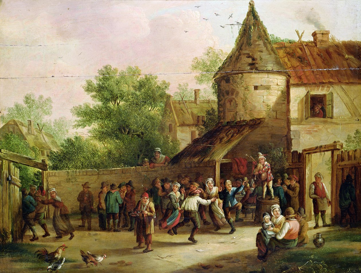 Het dorpsfeest door David Teniers the Younger
