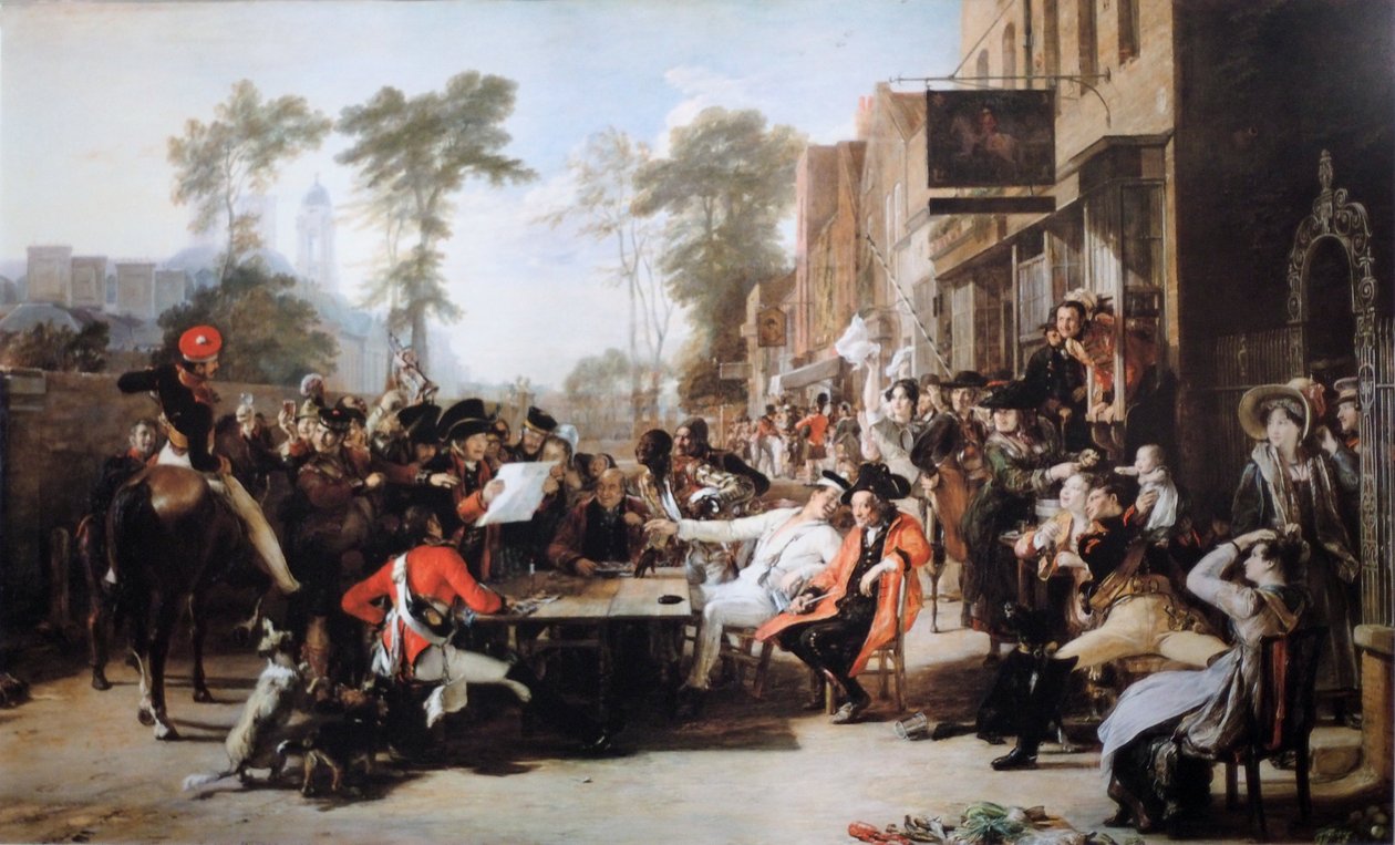 De Chelsea Pensioners lezen de Waterloo Dispatch door David Wilkie