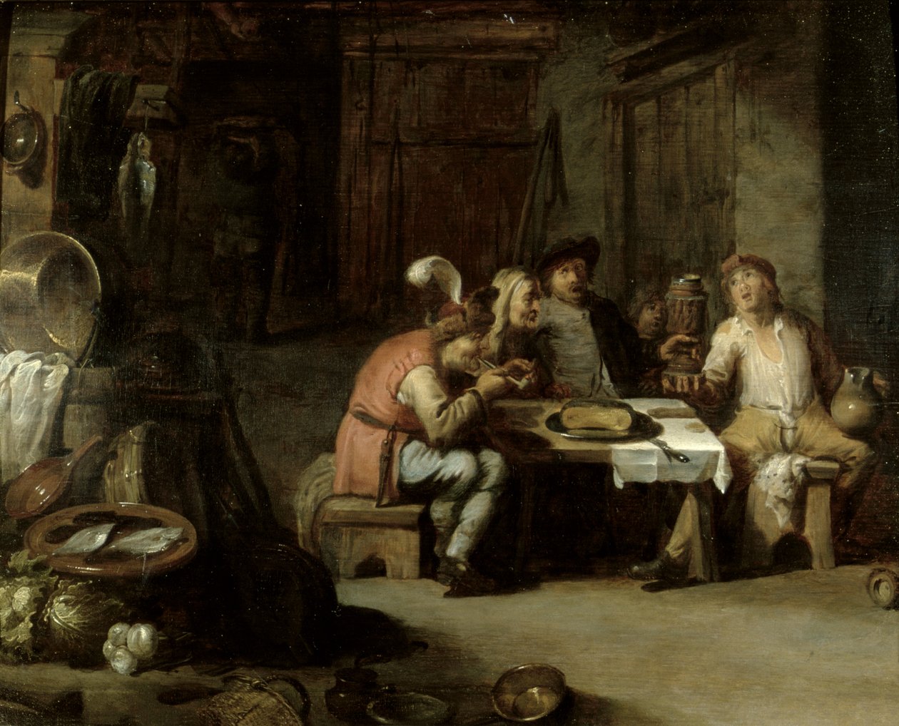 Interieur van een Bierhuis, ca.1630s door David Teniers the Younger