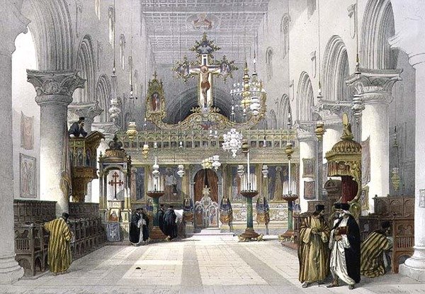 Kapel van het Klooster van St. Catharina op de Sinaïberg, 21 februari 1839, plaat 112 uit Volume III van 