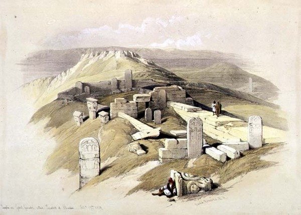Tempel op Gebel Garabe, genaamd Surabit el Khadim, 17 februari 1839, plaat 119 uit Deel III van 