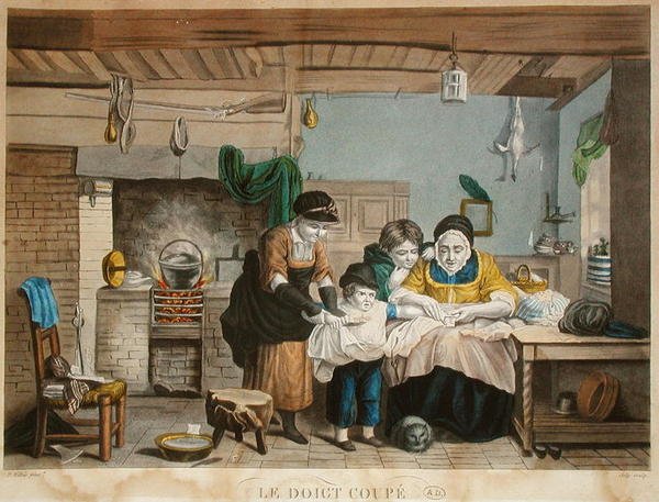 De Gesneden Vinger, gegraveerd door Joly, ca. 1830-40 door David (after) Wilkie
