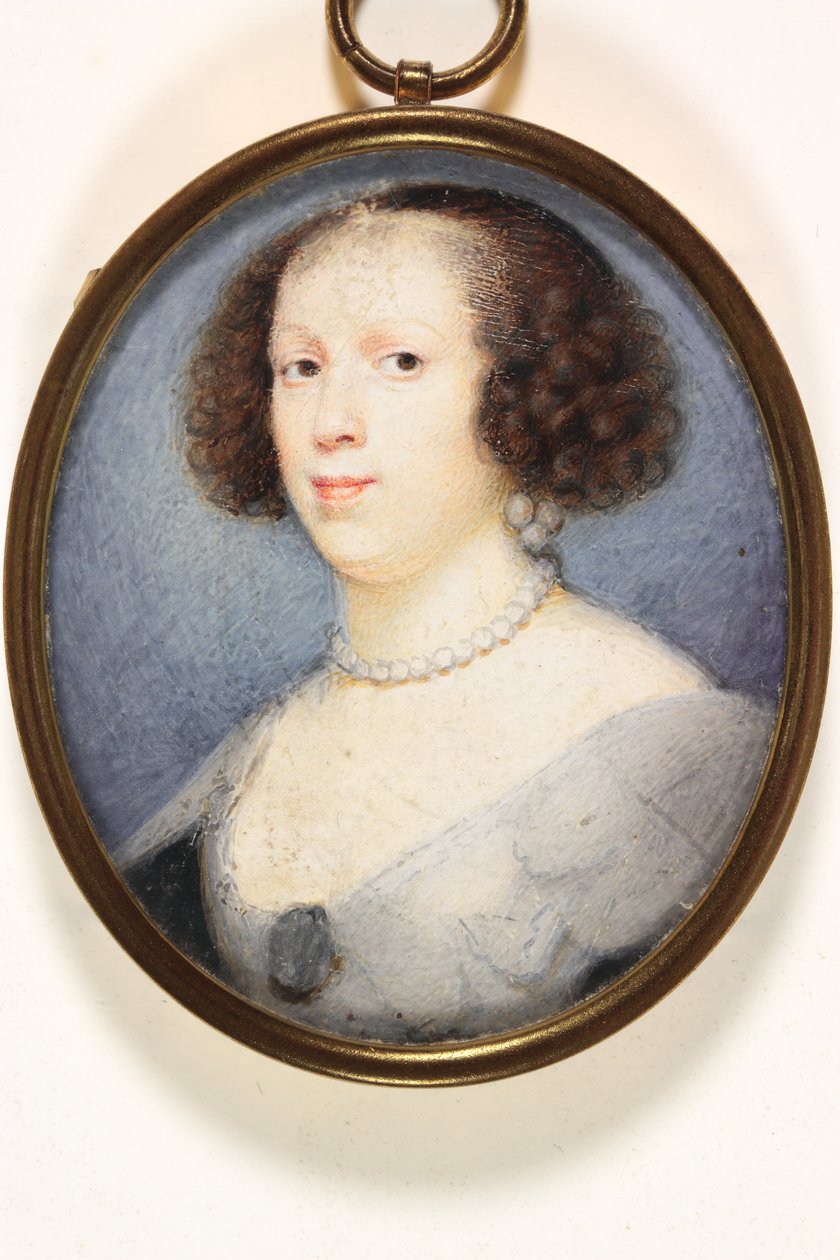 Onafgewerkt portret van een dame door David (attr.to) Des Granges