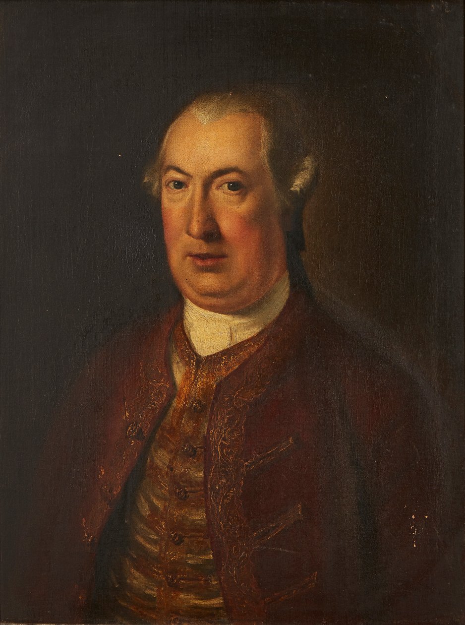 Halflang Portret van een Heer in een Geborduurde Jas en Vest door David (follower of) Martin