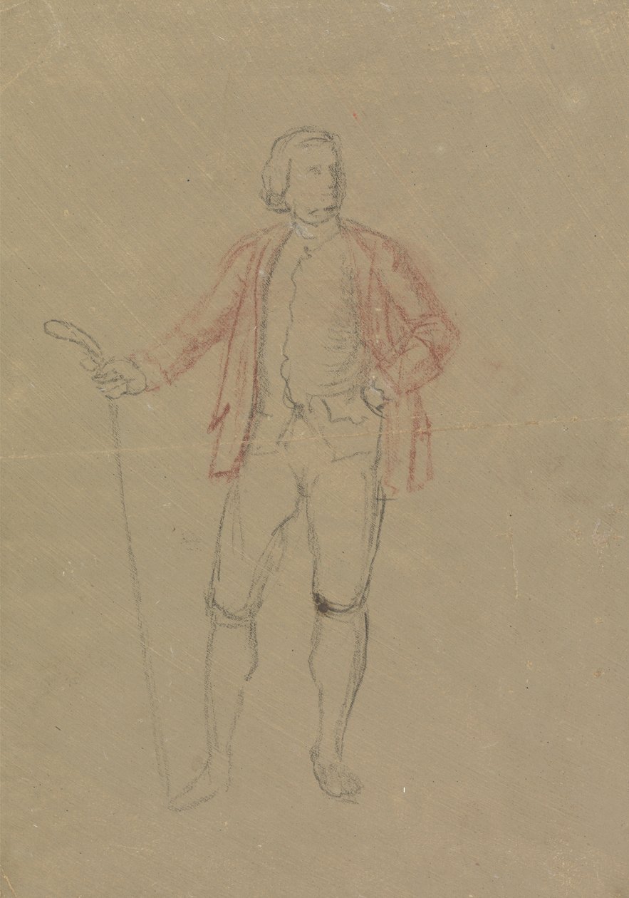 Studie voor het portret van William Inglis door David Allan