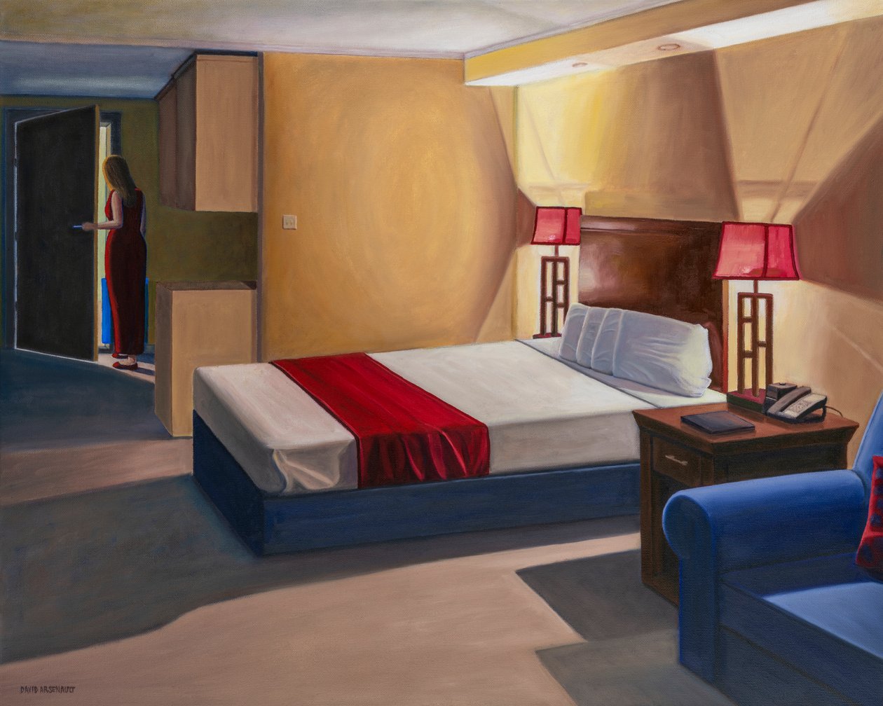 En zo begint het, 2021 (olieverf op doek) door David Arsenault