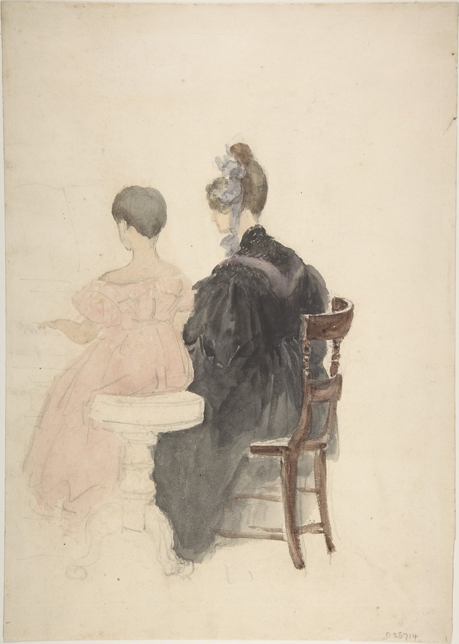 Een pianoles door David Cox