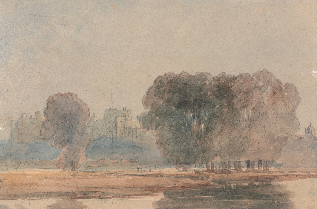 Windsor Castle vanuit de Brocas door David Cox