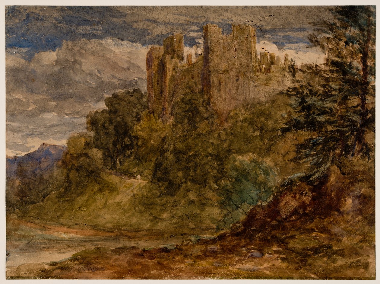 Kasteel Ludlow door David Cox the elder