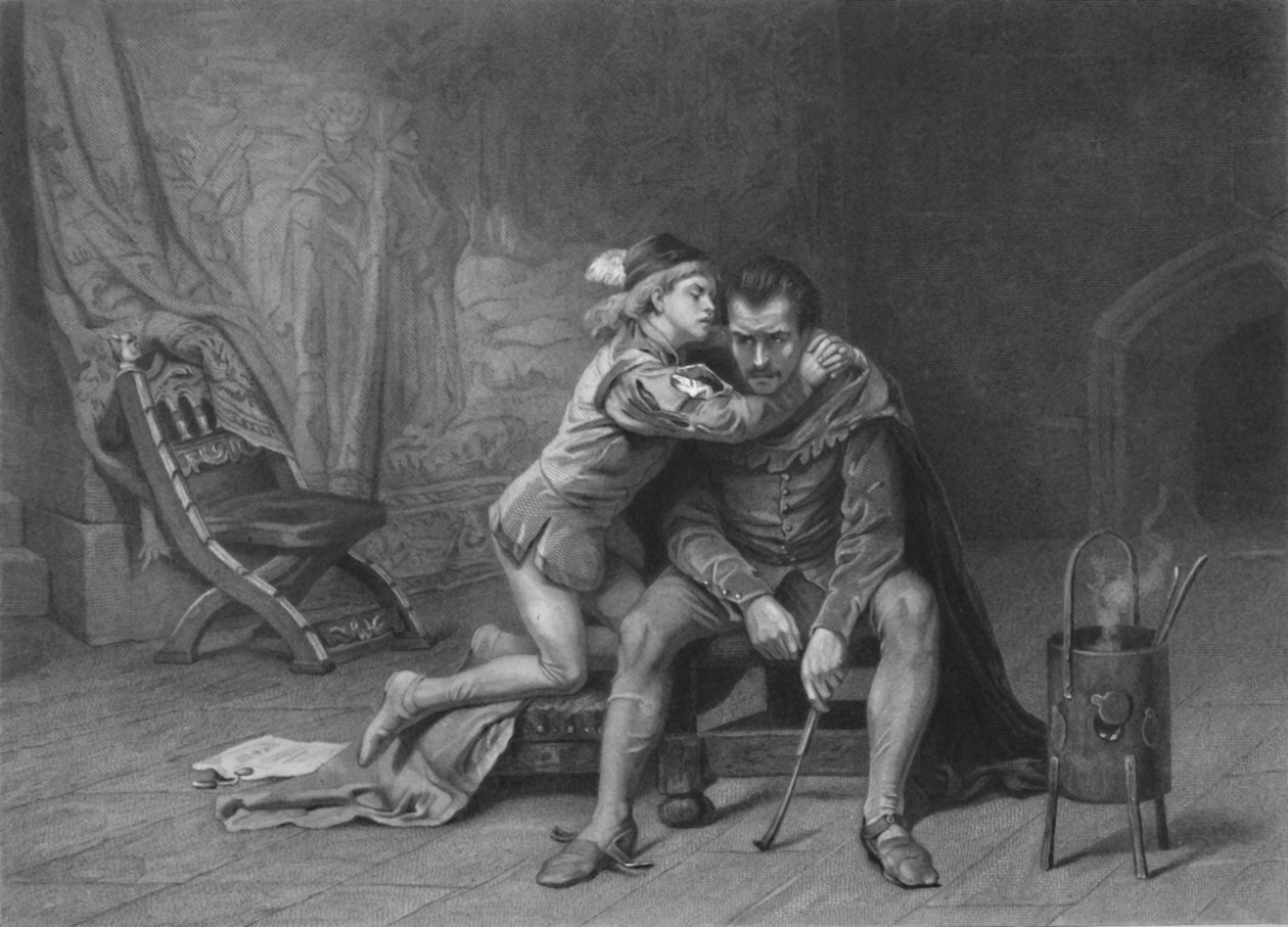 Prins Arthur en Hubert Koning Jan, ca. 1870 door David Desvachez