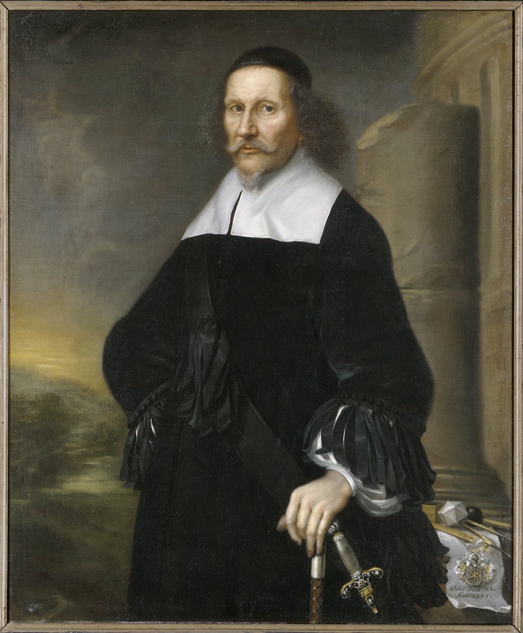Portret van Georg Stiernhielm door David Klöcker Ehrenstrahl