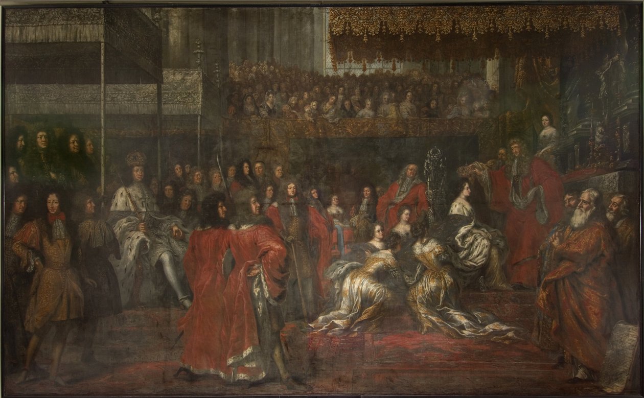 Kroning van koningin Ulrika Eleonora de Oudere (1656-1693) door David Klöcker Ehrenstrahl