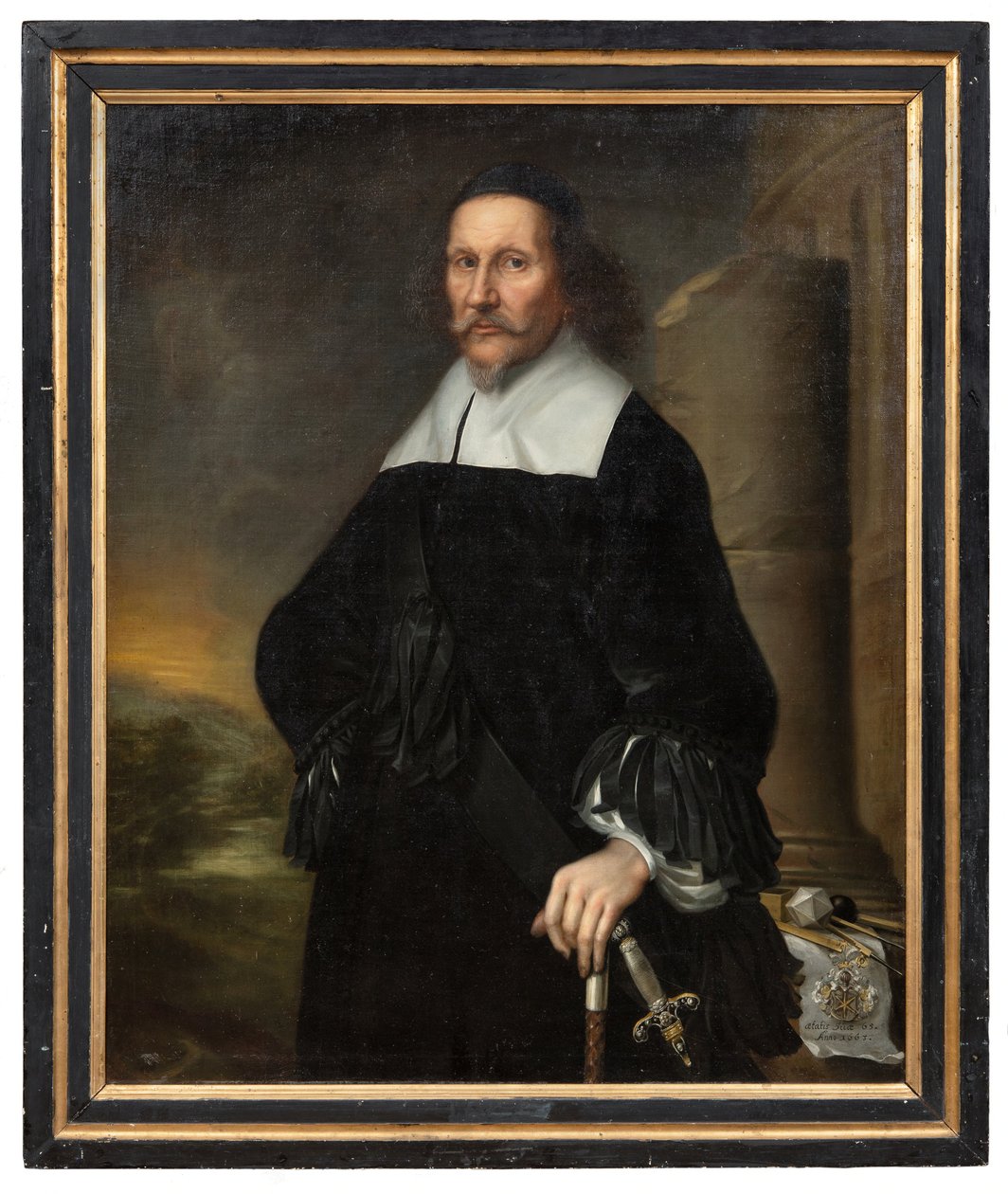 Georg Stiernhielm (1598-1672), nationaal antiquaris, nationaal archivaris en dichter, 1663 door David Klöcker Ehrenstrahl