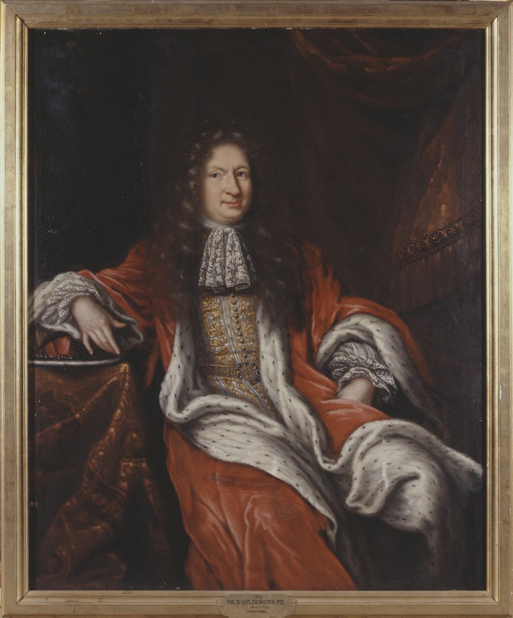 Nils Gyldestolpe, 1642-1709 door David Klöcker Ehrenstrahl